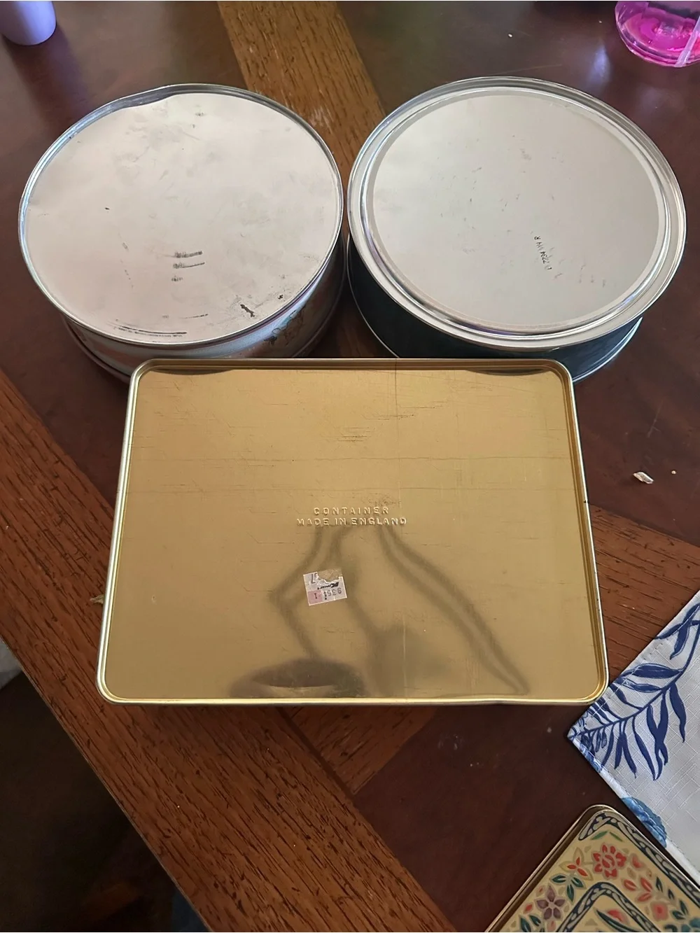 Assorted Decorative Tin Boxes - Floral, Kitten & Winter Scene